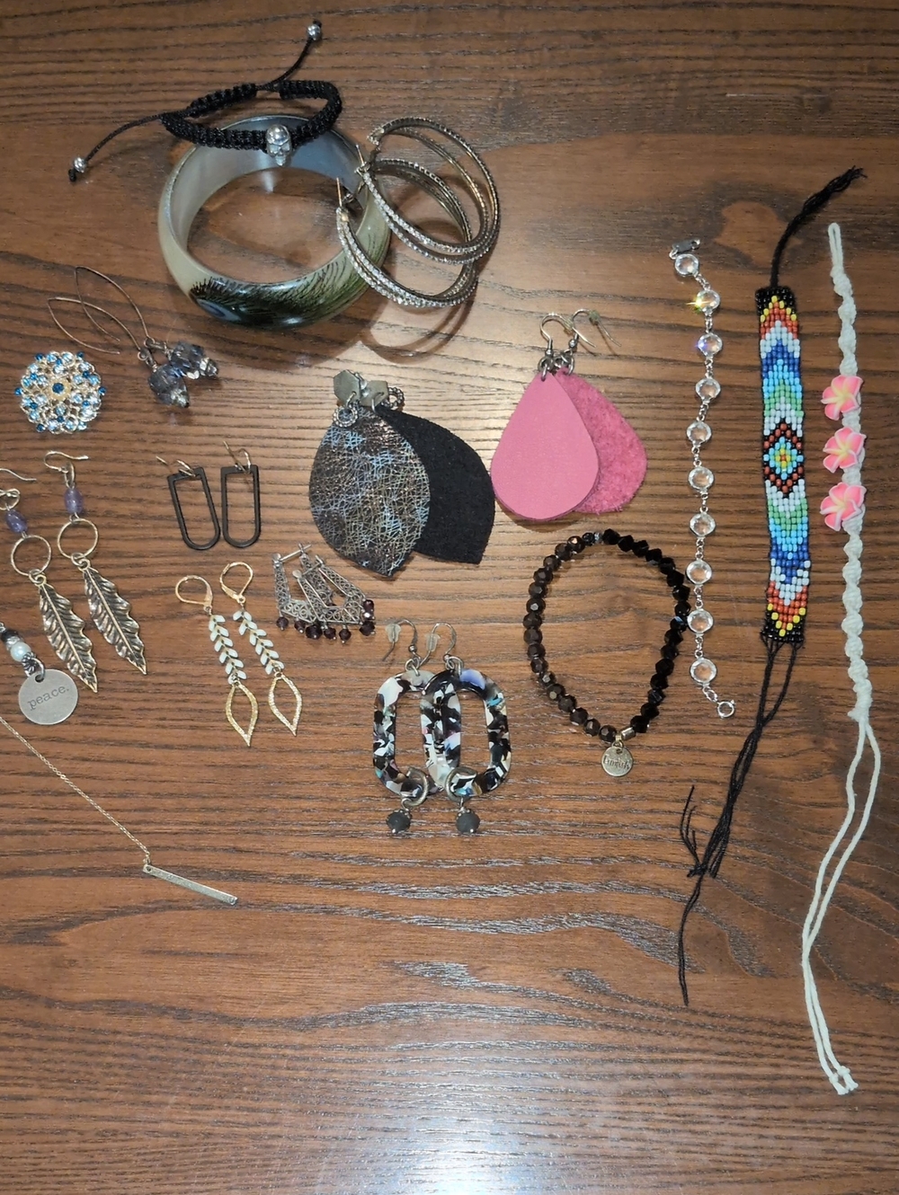 Lot Assorted Women’s Jewelry Set - Pink, Black, Multicolor Earrings & Bracelets